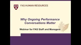 Why Ongoing Performance Conversations Matter