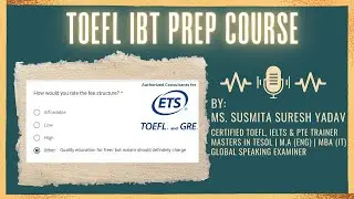 TOEFL - Session 9: Introduction to the Reading - Question Types