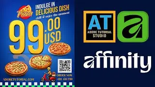 How to create pizza poster in Affinity 2025