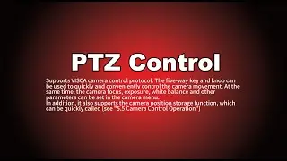 Setup PTZ Control on CineTreak Stream Master SDI Video Mixer