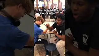 Martial Artist Vs Football Player #armwrestling