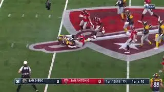 Shaan Washington With A Huge Hit On Mark Bercovici | AAF Football | HD
