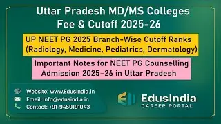 Uttar Pradesh Private Medical Colleges MD/MS Fees 2025–26: Complete Fee Structure & Cutoff Details