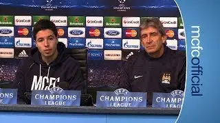 PREVIEW CITY V PLZEN: Pellegrini and Nasri Press Conference