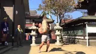 兵庫県姫路市蛭子神社の一番大きな力石