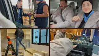 وصلنا أربيل 😊ركبت مطبخي الجديد🚪🍽️شنو اخذ سيارة🤔