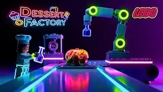 Neon LEGO Dessert Lab 🌈 | Midnight Glow Treats in Motion