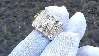 Sterling Silver Polisher Ring Masonic Ring Scottish Rite 32nd degree, Personalized
