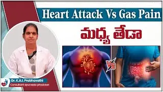 Heart Attack vs Gas Pain || Symptoms of Heart Pain in Telugu || Madhavbaug Ayurvedic Hospitals