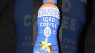 Quest iced coffee vanilla latte protein shake