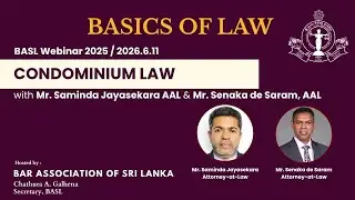 BASICS OF LAW: EPISODE 11: CONDOMINIUM LAW