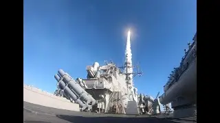 USS Donald Cook Fires SM2 During Exercise Joint Warrior 20-2