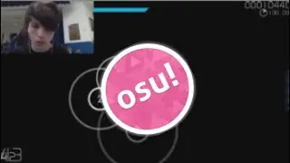 Casually playing osu at school