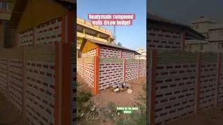 How to build a house at low cost using Readymade compound walls|precast walls|low cost house|cement