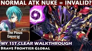The Pious Emperor Strategy Zone Trial - My 1st Clear Walkthrough (Brave Frontier Global)