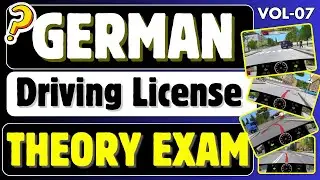 German Driving License Theory Exam - Picture Questions and Answers : Vol-07
