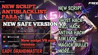 New script free fire Antiblacklist Ob 35 free fire script 100% Antiban gg script new free fire max