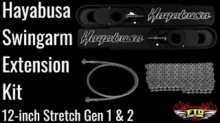 FTD Customs Hayabusa Swingarm Extension Kit 12-inch Stretch Gen 1 & 2