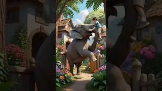 🐘 Real Jungle Hero &ndash; Elephant! 🔥#story #shorts #animalstories