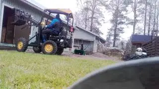 Homemade mini hydraulic loader (kahmarikauha)