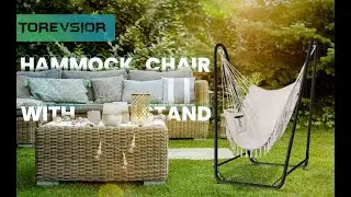 Ultimate Comfort: Heavy-Duty Hammock Chair with Stand &ndash; 350 lbs Capacity!
