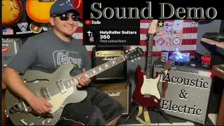 EPIPHONE CASINO with Bigsby B7 and TonePros Roller Bridge  PART 2 Acoustic and Electric Sound Demo ￼