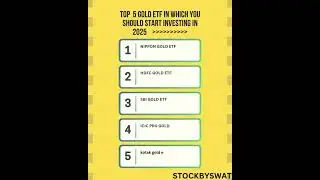 top 5 gold etf in which you invest in 2025   #goldetf #etfportfolio #ytshorts #shortsviral  #trading