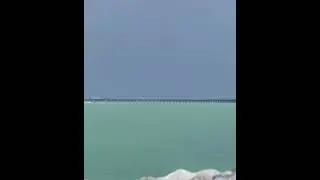 World&rsquo;s 4th Longest Sea Bridge in Kuwait #kuwait #kuwaitcity #sea #bridge #seabridge