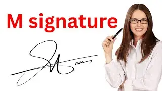 M letter signature style | How to sign the letter M | Signature ideas for letter M