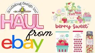 🍓🍓Doodlebug Berry Sweet Haul🍓🍓 | First Time Ordering Scrapbook Supplies on eBay!