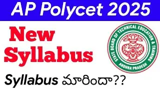AP POLYCET 2025 new syllabus || Syllabus మారిందా??