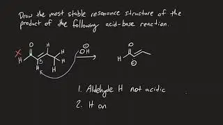 Acidity 4 - Most Acidic Hydrogen