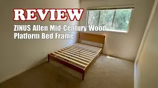 Review ZINUS Allen Mid-Century Solid Wood Platform Bed Frame 2025