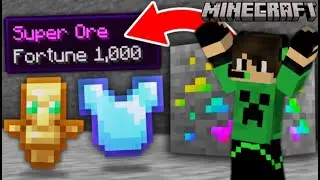 minecraft but ore gives me op items || Minecraft game play