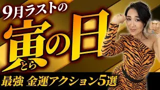 9月ラストの「寅の日」に最強の金運アクション5選💰（第1991回）