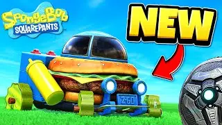 NEW SPONGEBOB PATTY WAGON is INSANE in Rocket League! (First Look Gameplay)