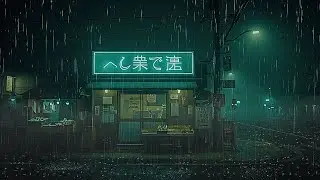 Urban Calm Drops 🌌 | Peaceful Night Lofi with Rain for Work & Study