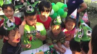 Cool Minecraft Theme Super Birthday Party with Bouncing Castle, Water Ball, and Magic Show