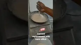 cement replacement with nano silica in video