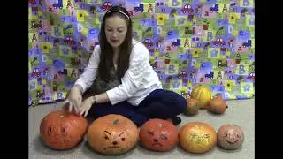 Pumpkins emotions.  Easy to learn English! Pumpkin song for beginners.