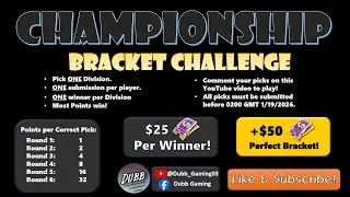 Filling in your bracket