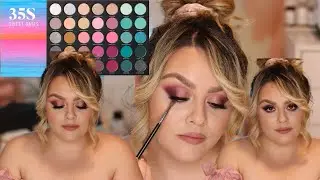 Morphe 35S Sweet Oasis Romantic Smokey Eye | I Got My Covid Test Results|