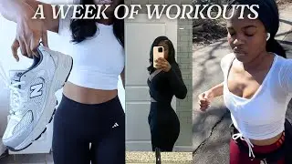 a week of workouts | the EASIEST way to lose weight + staying consistent & motivated!