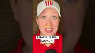 PIKACHU&rsquo;S REAL SOUND 👀🍿 #pokemon #pokemongo #pikachu