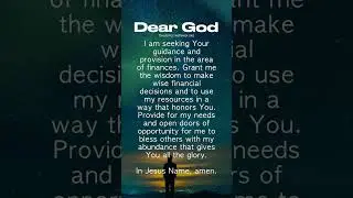 Blessed Morning Prayer Of The Day | Financial Provision and Stewardship #christianshorts