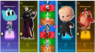 Tiles Hop Cartoon Chaos Gumball, Dracula, Mavis, Boss Baby & Red Bird