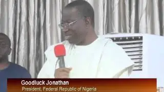 President Jonathan at Lords Chosen Church In Lagos