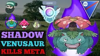 SHADOW VENUSAUR BEATS GREAT LEAGUE META | Legend: 3300 | Pokemon Go Battle GREAT LEAGUE PvP