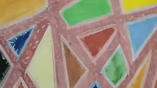 Day14art| Fade abstract painting| postercolor painting|abstract art|#30daysDailyArtChallenge #shorts