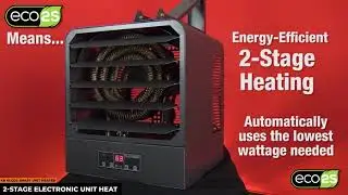 Garage Heater - KB ECO2S Automatic 2-Stage Heating - King Electric - Quick Overview